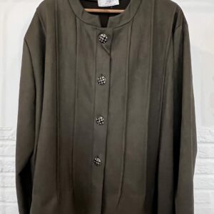 Veste suédine à boutons