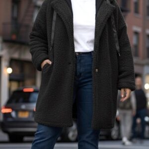 Manteau sherpa bouclette