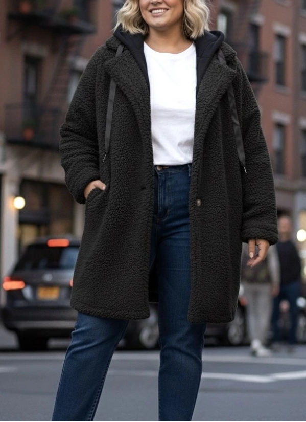 Manteau sherpa bouclette